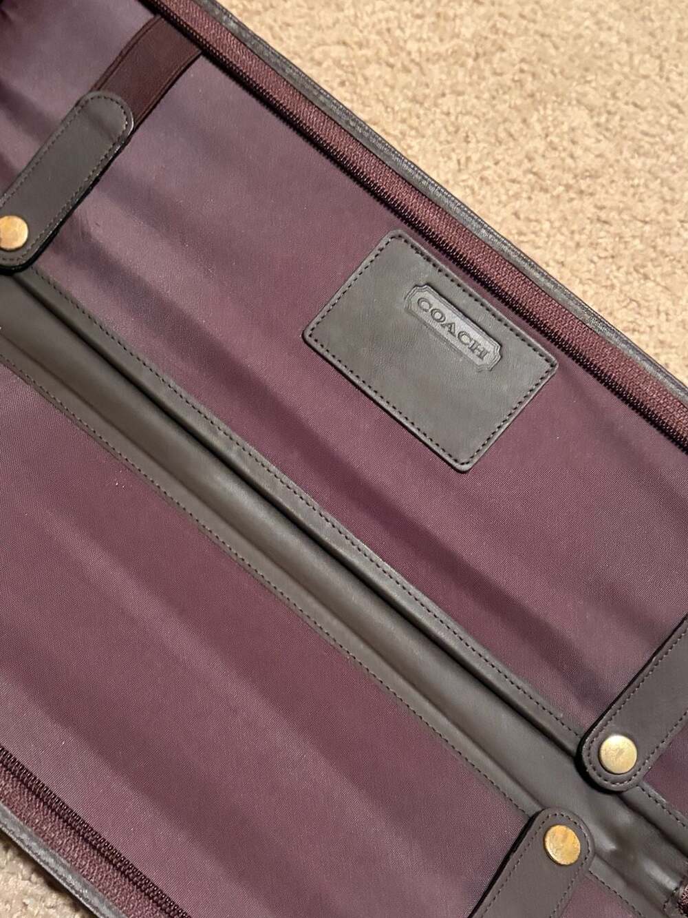 Vintage Coach Leather Tie Case Travel Organizer - Picture 2 of 5